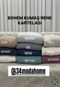 3+3+1+1 Bohem Kumaş Koltuk Örtüsü Takımı – Antrasit